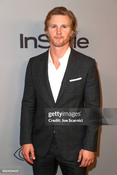 Actor Thad Luckinbill attends the 2018 InStyle and Warner Bros. 75th Annual Golden Globe Awards Post-Party at The Beverly Hilton Hotel on January 7,...