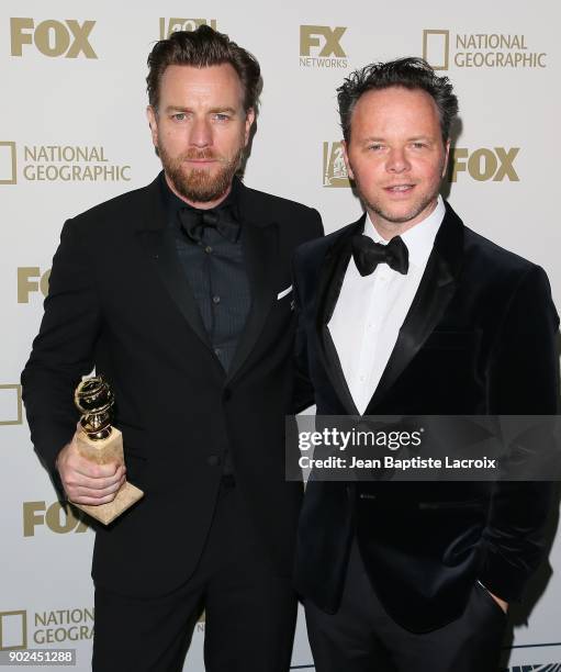 Ewan McGregor and Noah Hawley attend the FOX and FX's 2018 Golden Globe Awards After Party on January 7, 2018 in Los Angeles, California.
