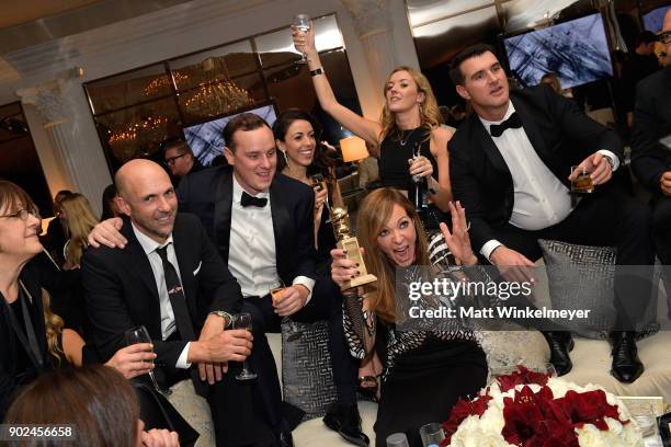 Actor Allison Janney attends the 2018 InStyle and Warner Bros. 75th Annual Golden Globe Awards Post-Party at The Beverly Hilton Hotel on January 7,...