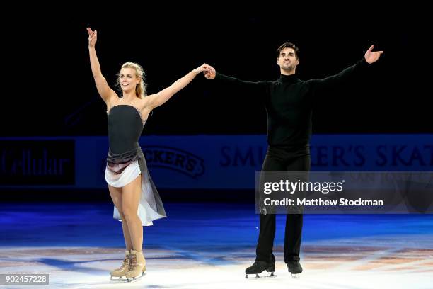 Madison Hubbell and Zachary Donohue skate in the Smucker's Skating Spectacular during the 2018 Prudential U.S. Figure Skating Championships at the...