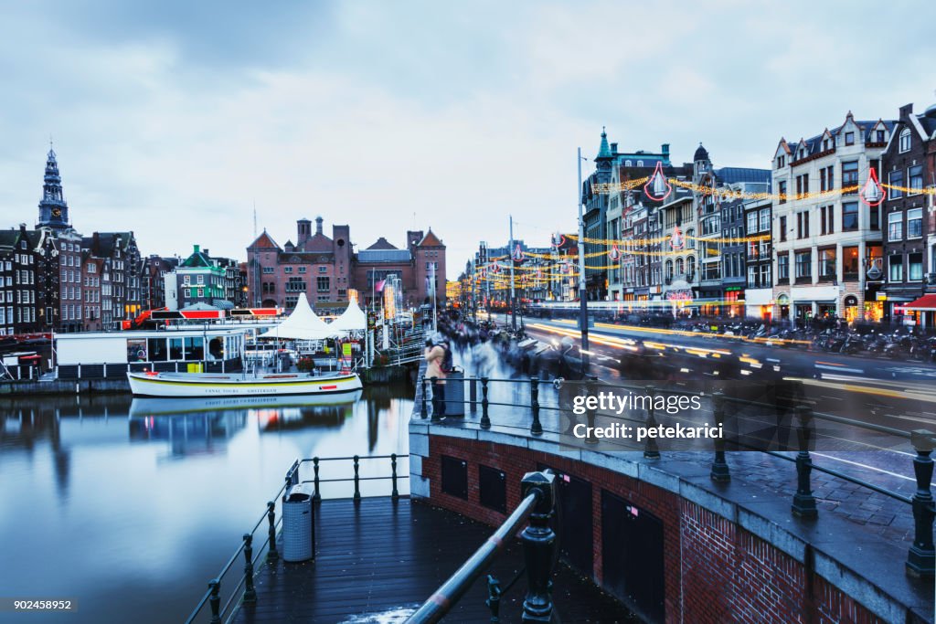 Damrak Avenue in Amsterdam