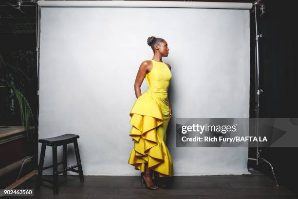Issa Rae poses for a portrait at the BAFTA Los Angeles Tea Party on January 6, 2018 in Beverly Hills, California.