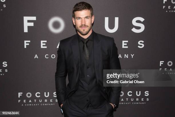 Austin Stowell attends the Focus Features Golden Globe Awards After Party on January 7, 2018 in Beverly Hills, California.