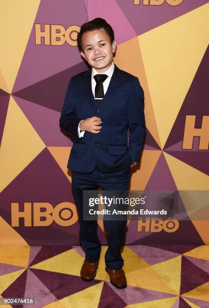 Actor Sam Humphrey arrives at HBO's Official Golden Globe Awards After Party at Circa 55 Restaurant on January 7, 2018 in Los Angeles, California.