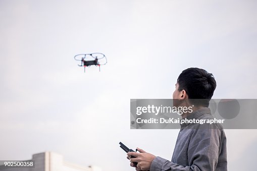 Men operate drones Men operate drones