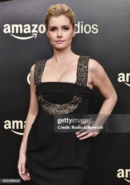 Brianna Brown arrives at the Amazon Studios Golden Globes Celebration at The Beverly Hilton Hotel on January 7, 2018 in Beverly Hills, California.