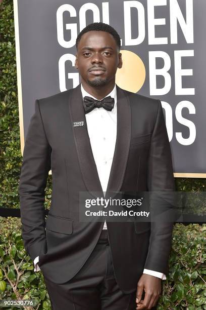 Daniel Kaluuya attends the 75th Annual Golden Globe Awards - Arrivals at The Beverly Hilton Hotel on January 7, 2018 in Beverly Hills, California.