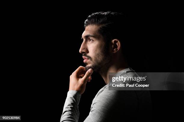 Footballer Emre Can is photographed on August 4, 2017 in Liverpool, England.