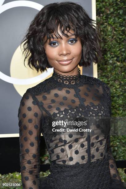 Zuri Hall attends the 75th Annual Golden Globe Awards - Arrivals at The Beverly Hilton Hotel on January 7, 2018 in Beverly Hills, California.