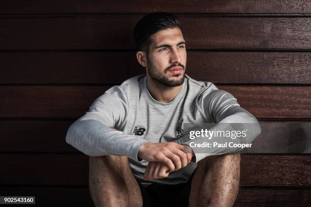 Footballer Emre Can is photographed on August 4, 2017 in Liverpool, England.