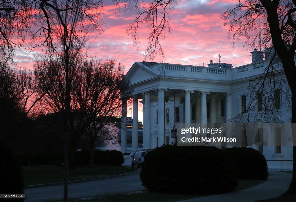 Cold Winter Morning At The White House