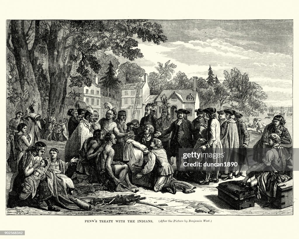 William Penns fördraget med indianer
