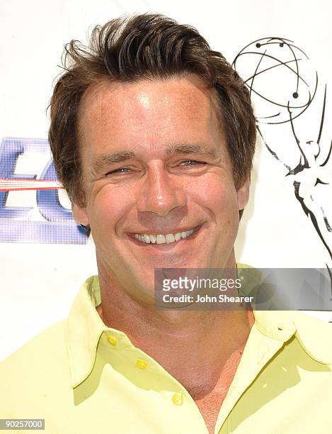 Actor David James Elliott attends the TV Academy Foundation's 10th Annual Celebrity Golf Tournament at Lakeside Golf Club on August 31, 2009 in...