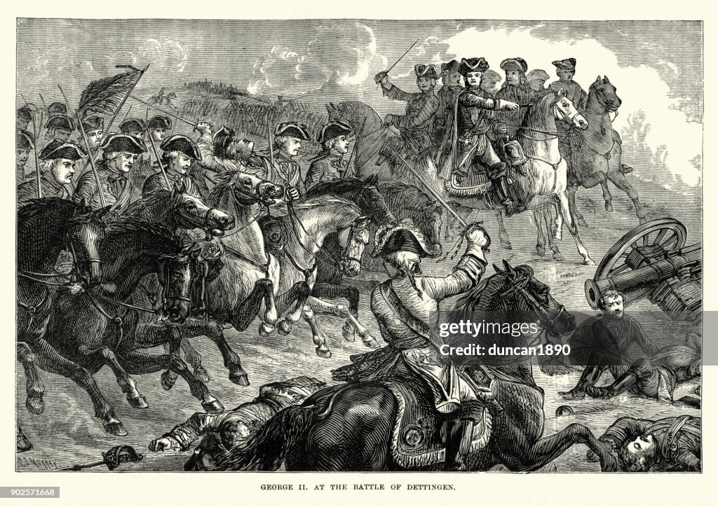 King George II at the Battle of Dettingen