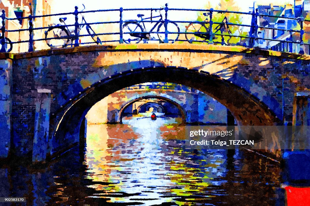Watercolor Amsterdam