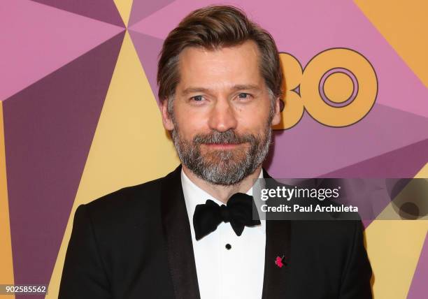 Actor Nikolaj Coster-Waldau attends HBO's official Golden Globe Awards after party at The Circa 55 Restaurant on January 7, 2018 in Los Angeles,...