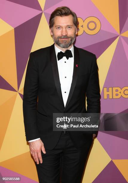 Actor Nikolaj Coster-Waldau attends HBO's official Golden Globe Awards after party at The Circa 55 Restaurant on January 7, 2018 in Los Angeles,...