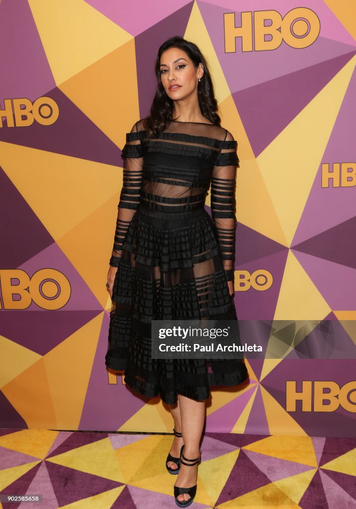 Actress Janina Gavankar attends HBO's official Golden Globe Awards