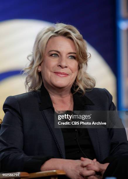 Executive Producers of various CBS series discuss POLITICS & SOCIAL ISSUES ON TELEVISION, at the TCA Winter Press Tour 2018 on Monday January 6, 2018...