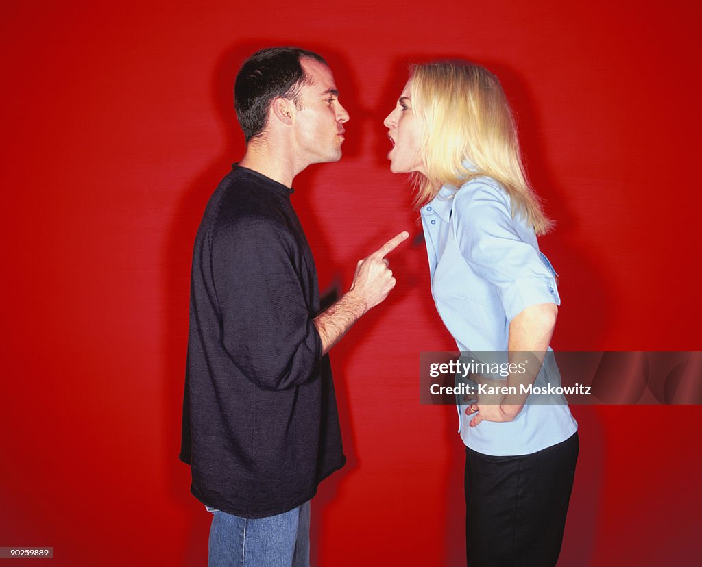 Couple arguing