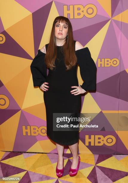 Actress Lena Dunham attends HBO's official Golden Globe Awards after party at The Circa 55 Restaurant on January 7, 2018 in Los Angeles, California.