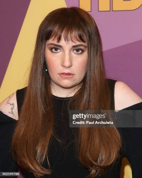 Actress Lena Dunham attends HBO's official Golden Globe Awards after party at The Circa 55 Restaurant on January 7, 2018 in Los Angeles, California.