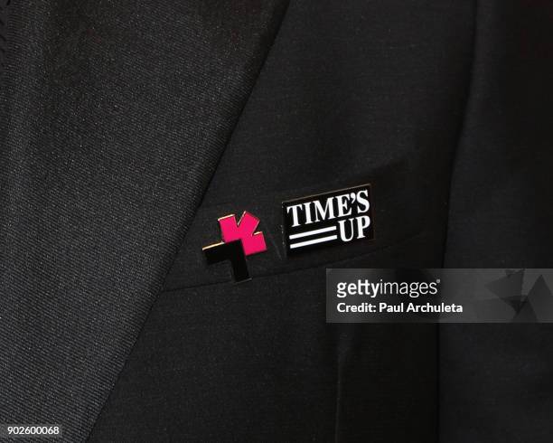 Actor Edgar Ramirez ,Pin Detail, attends HBO's official Golden Globe Awards after party at The Circa 55 Restaurant on January 7, 2018 in Los Angeles,...