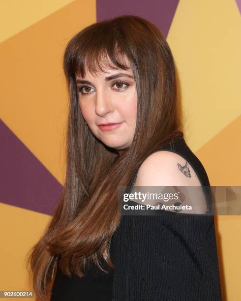 Actress Lena Dunham attends HBO's official Golden Globe Awards after party at The Circa 55 Restaurant on January 7, 2018 in Los Angeles, California.