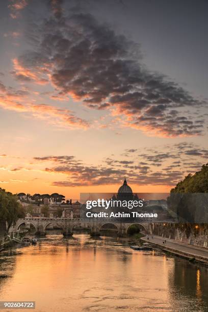 cityscape of rome, italy, europe - rome sunset stock pictures, royalty-free photos & images