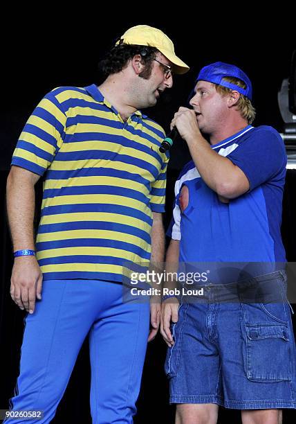 Eric Wareheim and Tim Heidecker of Tim and Eric performs at the 2009 All Points West Music & Arts Festival at Liberty State Park on August 1, 2009 in...