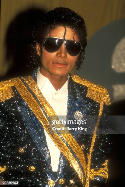 Michael Jackson at the Grammys in Los Angeles, California on February 28, 1984