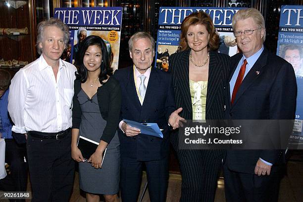 Bill Maher, Michelle Malkin, Harold Evans, Arianna Huffington and John Gibson are the panalist for the panal discussion "Censorship or Common...