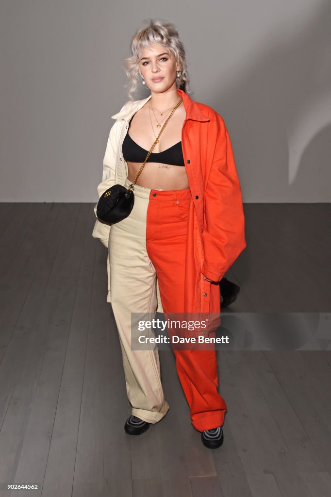 Anne-Marie attends the Bobby Abley show during London Fashion Week