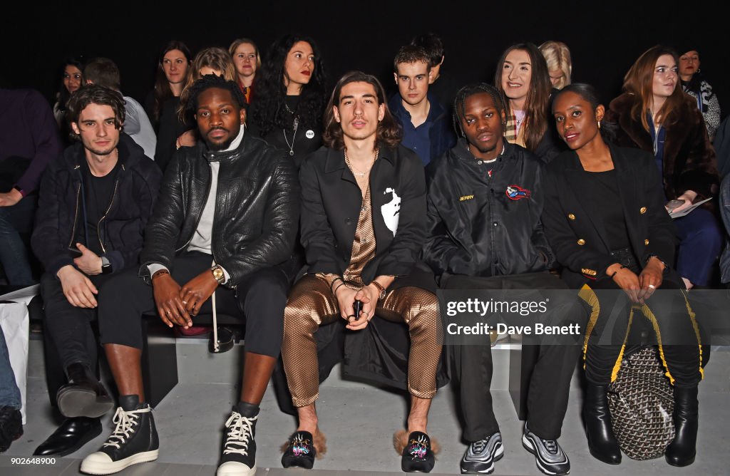 Bobby Abley - Front Row - LFWM January 2018