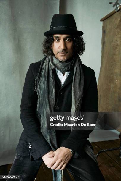 Naveen Andrews from CBS' 'Instinct' poses for a portrait during the 2018 Winter TCA Tour at Langham Hotel at Langham Hotel on January 6, 2018 in...