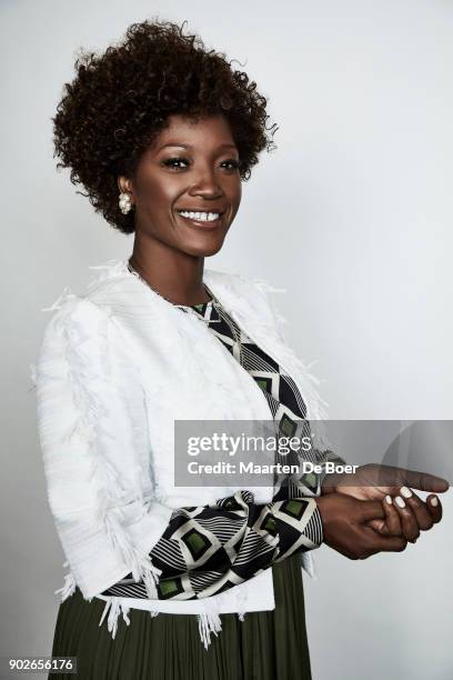 Yolonda Ross from Showtime's 'The Chi' poses for a portrait during the 2018 Winter TCA Tour at Langham Hotel at Langham Hotel on January 6, 2018 in...