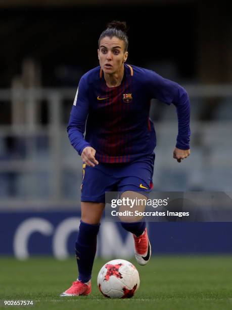 Melanie Serrano Perez of FC Barcelona Women during the Iberdrola Women's First Division match between FC Barcelona v Levante at the Ciutat Esportiva...