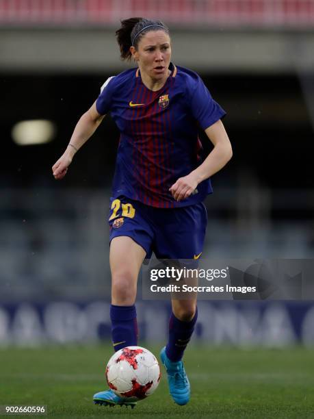 Elise Bussaglia of FC Barcelona Women during the Iberdrola Women's First Division match between FC Barcelona v Levante at the Ciutat Esportiva Joan...