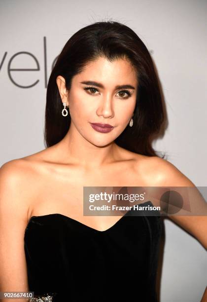 Praya Lundberg attends the Warner Bros. Pictures And InStyle Host 19th Annual Post-Golden Globes Party at The Beverly Hilton Hotel on January 7, 2018...