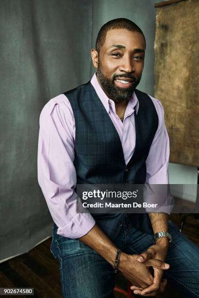 Cress Williams from CW's 'Black Lightning' poses for a portrait during the 2018 Winter TCA Tour at Langham Hotel on January 7, 2018 in Pasadena,...