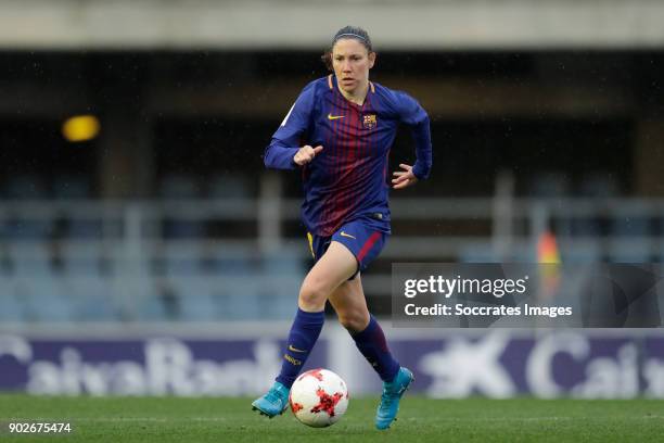 Elise Bussaglia of FC Barcelona Women during the Iberdrola Women's First Division match between FC Barcelona v Levante at the Ciutat Esportiva Joan...