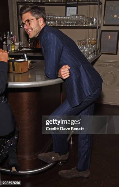 Darren Kennedy attends the GQ London Fashion Week Men's 2018 closing dinner hosted by Dylan Jones and Rita Ora at Berners Tavern on January 8, 2018...