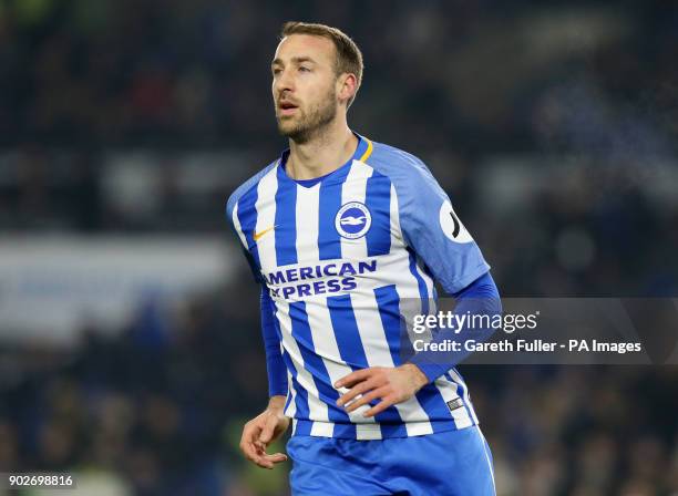 Brighton & Hove Albion's Glenn Murray during the Emirates FA Cup, Third Round match at the AMEX Stadium, Brighton.