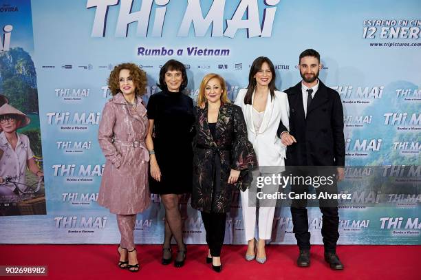 Spanish actress Adriana Ozores, director Patricia Ferrera, actresses Carmen Machi, Aitana Sanchez Gijon and actor Dani Rovira attend 'Thi Mai Rumbo a...