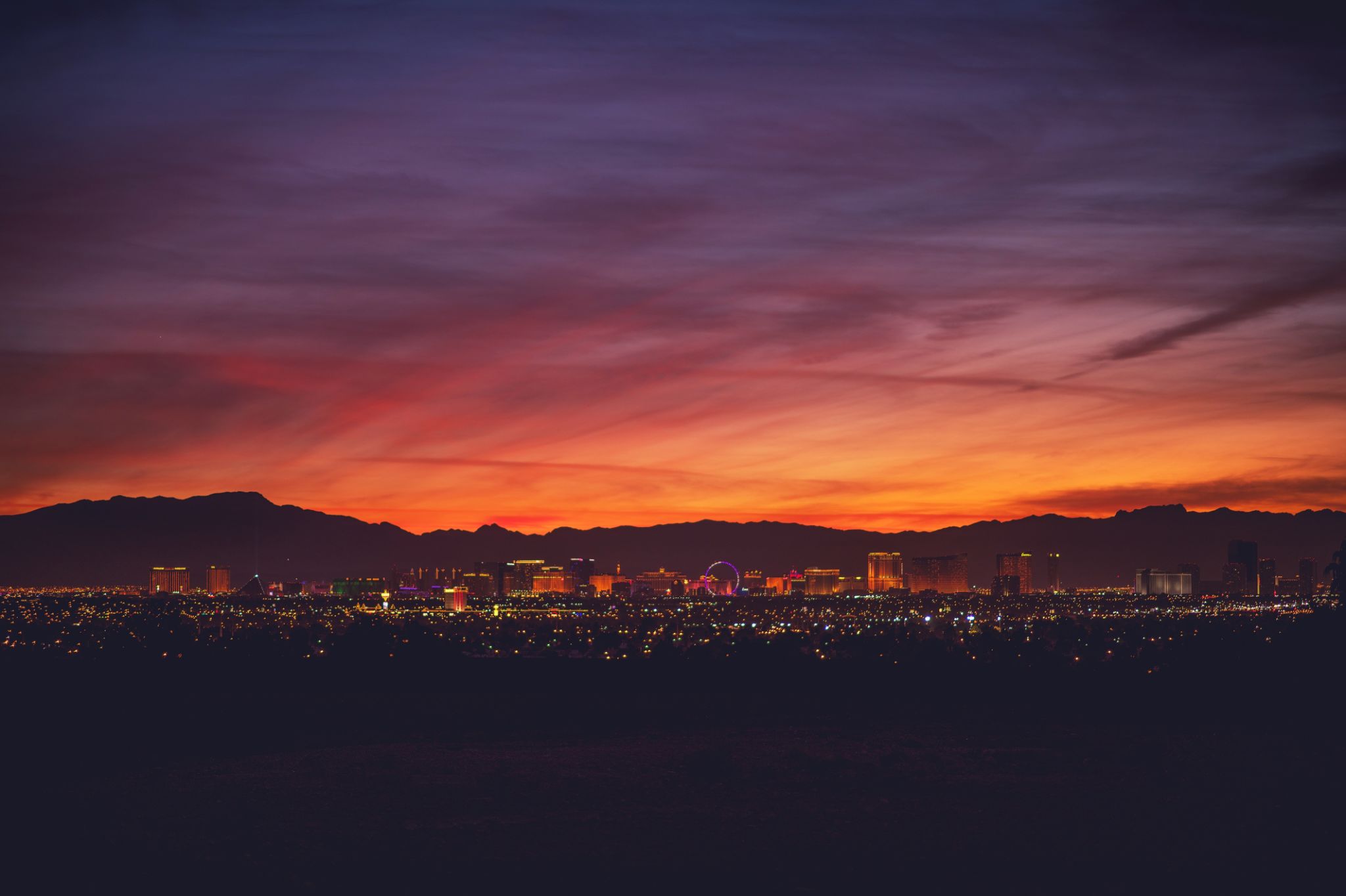 las vegas sunset