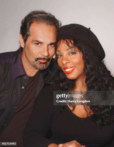 Singer Donna Summer and Bruce Sudano poses for a portrait in 1990 in Los Angeles, California.