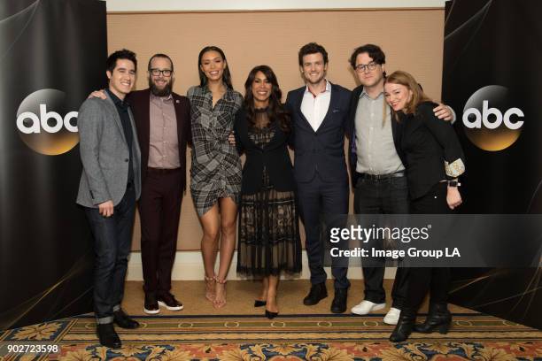 Deception" Session - The cast and executive producers of "Deception" addressed the press at Disney | Walt Disney Television via Getty Images...