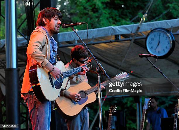 Musician Conor Oberst and the Mystic Valley Band performs onstage at the 2009 Outside Lands Music and Arts Festival at Golden Gate Park on August 29,...