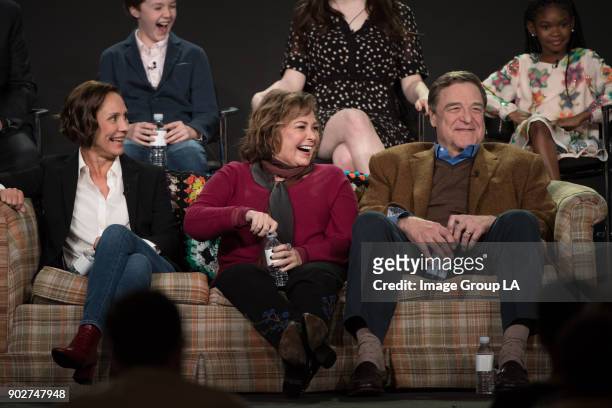 Roseanne" Session - The cast and executive producers of "Roseanne" addressed the press at Disney | Walt Disney Television via Getty Images Television...