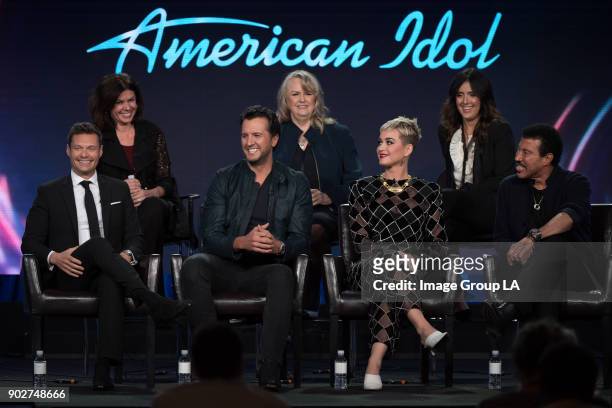 American Idol" Session - The cast and executive producers of "American Idol" addressed the press at Disney | Walt Disney Television via Getty Images...